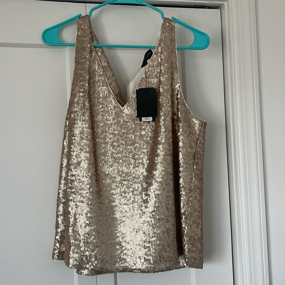 NWT Rachel Zoe Sequin Top